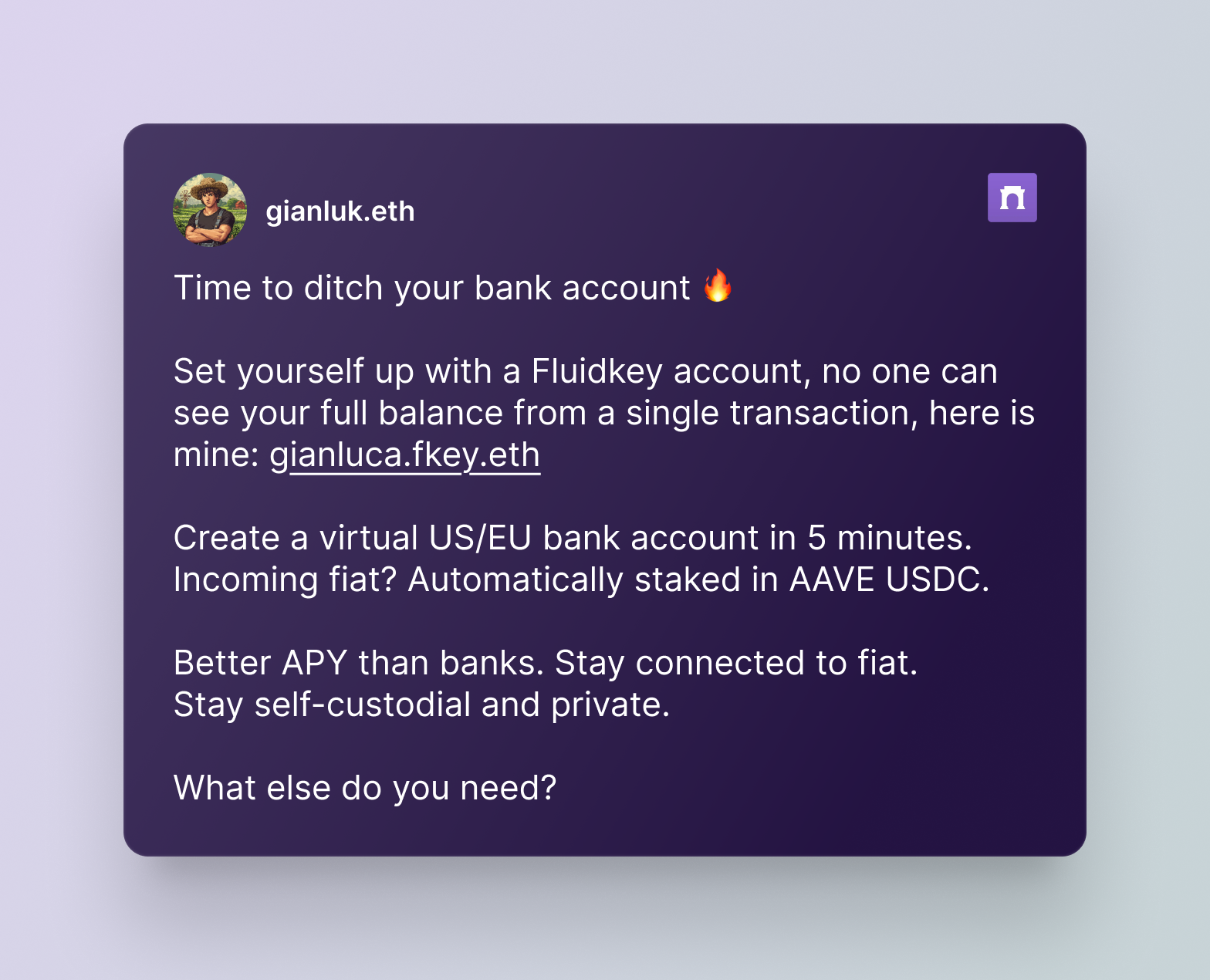 A complete onchain home for your finances